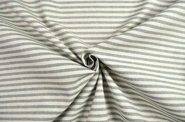 Segeltuch Basic - 280 cm - Thin Stripes - Grau 