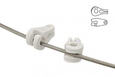 10 x Stagreiter/Seilgleiter Kunststoff - 3 mm 