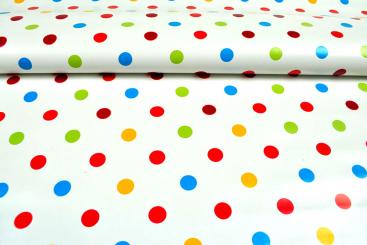 Wachstuchstoff - Bunte Tupfen 