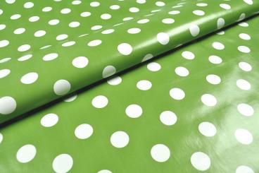 Wachstuchstoff - Green Dot 