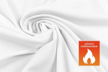 Super-Stretch - B1 schwer entflammbar - Weiß - 80 cm 