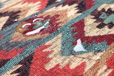 Anti-Rutsch-Stoff Jacquard mit Ethno Design 