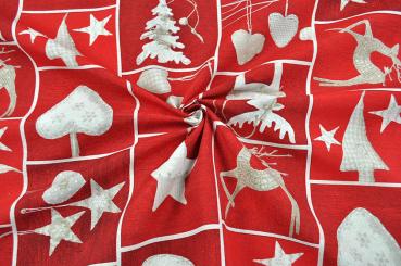 Dekostoff - Red Christmas 