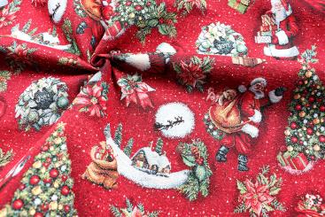 Gobelin - Glitzereffekt - Santa Claus 