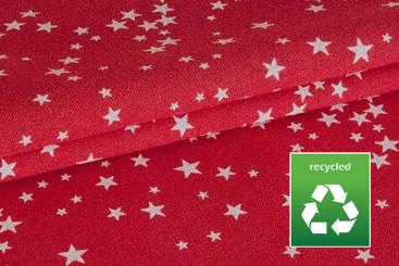 Weihnachtsstoff recycelt - Sternenhimmel 