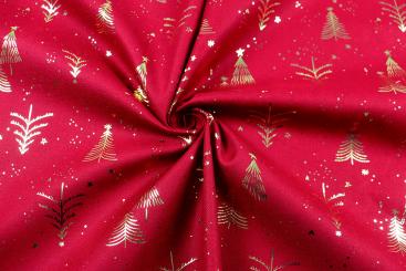 Christmas Canvas mit funkelnden Tannenbäumen 