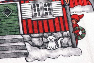 Baumwoll-Dekostoff - Nordic Deluxe - Im Wichtel-Dorf 