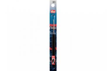 Woll-Häkelnadeln Prym 14 cm - 2,0 mm Silber - Soft-Griff ALU 