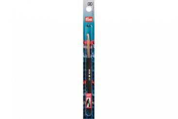 Woll-Häkelnadeln Prym 14 cm - 4,0 mm Silber - Soft-Griff ALU 