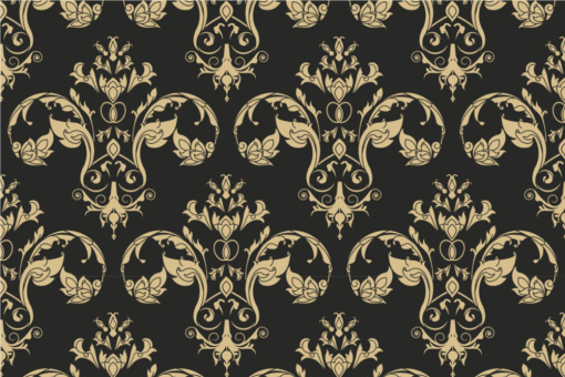 Blackout-Stoff - Herzog Clermont - Classique Schwarz/Beige