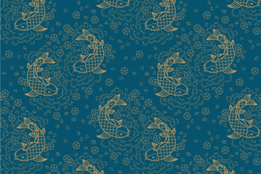 Satin - Fisch-Design Akuma 