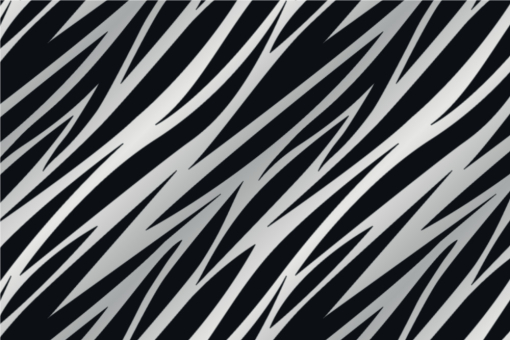 Satin-Stoff - Zebra Grau