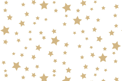 Blackout-Stoff - Sternenhimmel Weiß/Beige