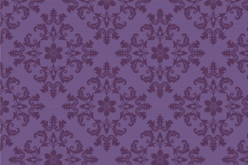 Pannesamt - Barock - Luxury-Ornament Lila/Dunkellila