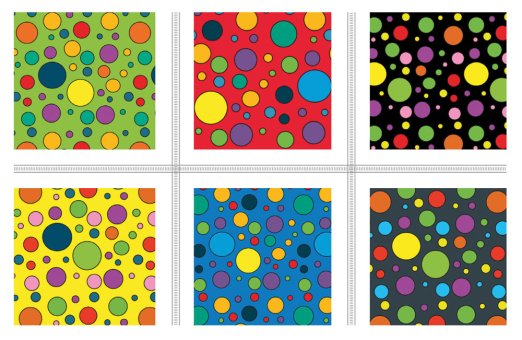 Satin - Colourful Dots 