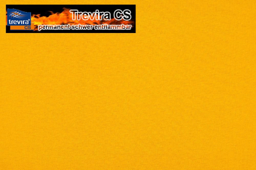 Trevira CS - 160 cm breit - permanent schwer entflammbar - Gelb - 2,0 Meter 