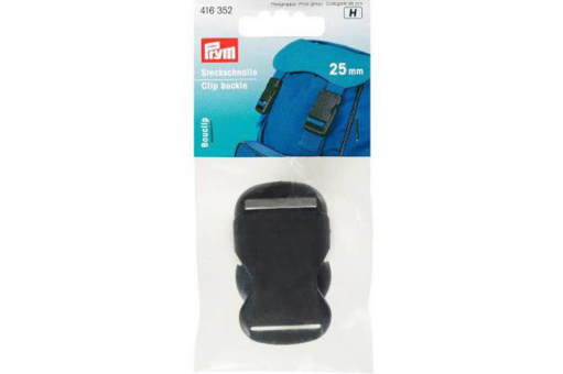 Steckschnalle schwarz 25mm 