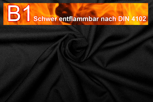 Akustikgewebe - permanent schwer entflammbar - 300 cm Schwarz