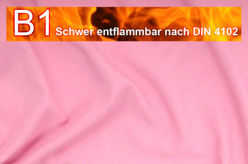 Allround Stoff - schwer entflammbar - 280 cm Rosa