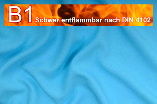 Allround Stoff - schwer entflammbar - 280 cm Aqua