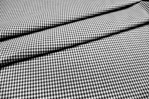 Vichy-Karo Augsburg 1 mm - Schwarz 