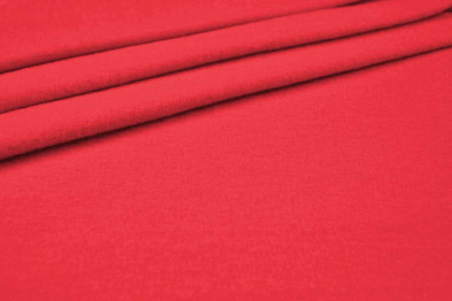 Baumwollstoff Flanell - Uni Rot