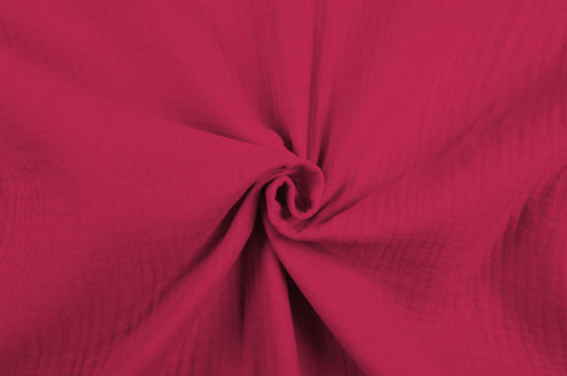 Baumwollstoff Double Gauze Fuchsia