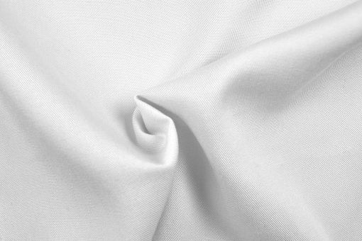 Viskose-Twill - Uni Weiß