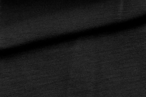 Viskose-Bambus-Stoff Schwarz