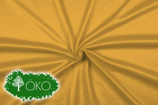 Jersey-Stoff - ÖKO - einfarbig Curry 