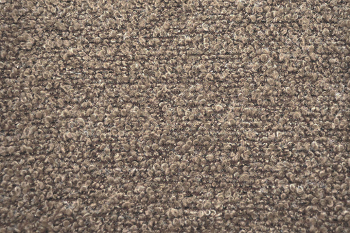 Bouclé-Wollimitat Taupe 