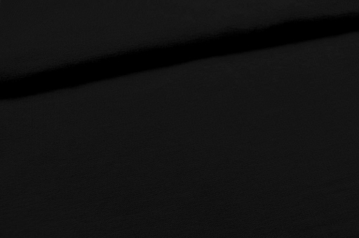 Alpen-Fleece - Baumwolle - Uni Schwarz