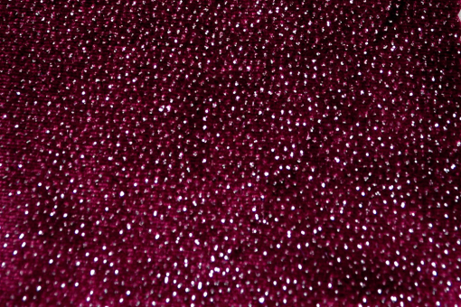 Pannesamt Deluxe - Glitzer - Bordeaux 