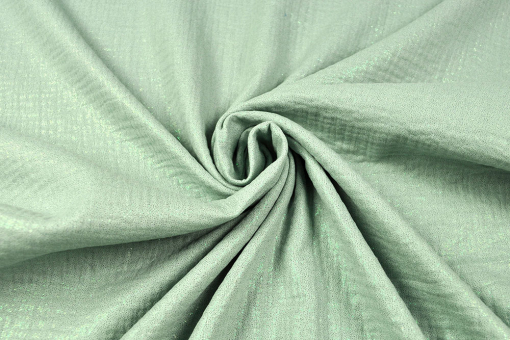 Musselin - Glitzer - Mint 