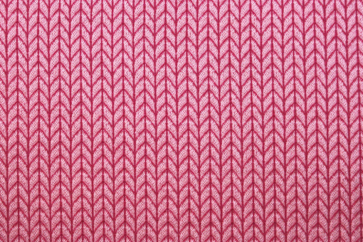 Jacquard-Jersey - Big Knit Rosa