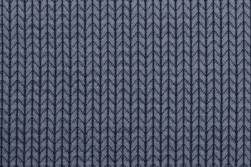 Jacquard-Jersey - Big Knit Nachtblau