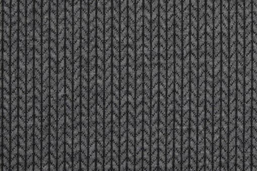 Jacquard-Jersey - Big Knit Schwarz