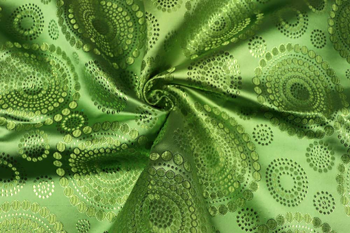 Brokat Dotty Mandala - Lime 