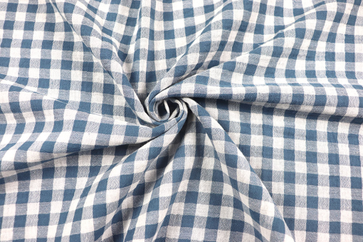 Double Gauze Vichy-Karo - zweiseitig - Nachtblau 