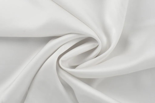 Viskose Satin-Stoff Weiß