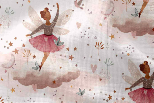 Musselin-Stoff Digitaldruck - Fairy 
