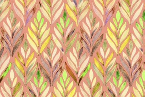 Viskosestoff mit Boho-Blättern 