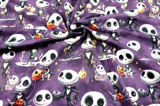 Jersey-Stoff Deluxe mit Skeletten 