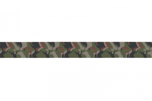 Einfassband Elastik - Camouflage - Grün 