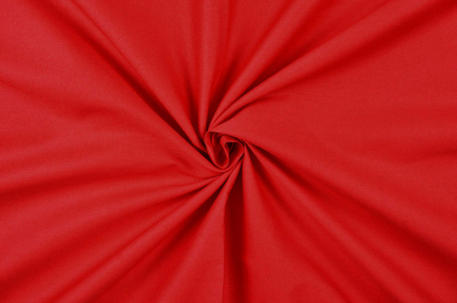 Popeline-Baumwollstoff - Uni Rot
