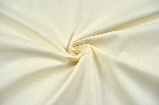 Baumwollstoff für Bettwäsche - Uni - 290 cm breit Creme