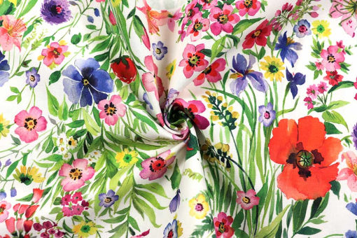 Baumwollstoff Digitaldruck - 280 cm - Wildblumen 