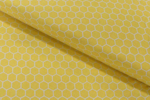 Baumwollstoff mit Honigwaben - 110 cm 