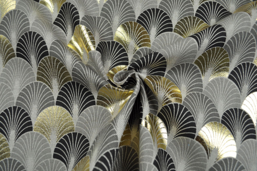 Dekostoff Metallic-Look - Deluxe-Ornament 
