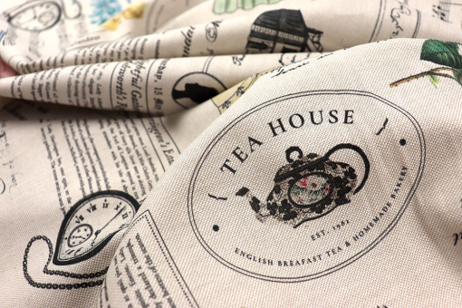 Dekostoff Baumwolle - English Tea House 